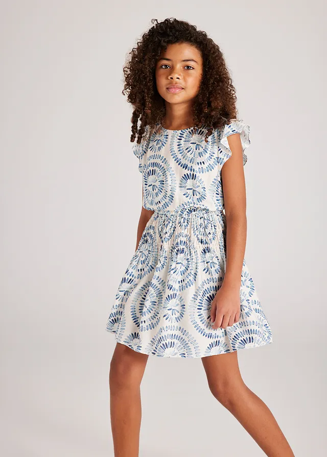 Vestido viscosa estampado