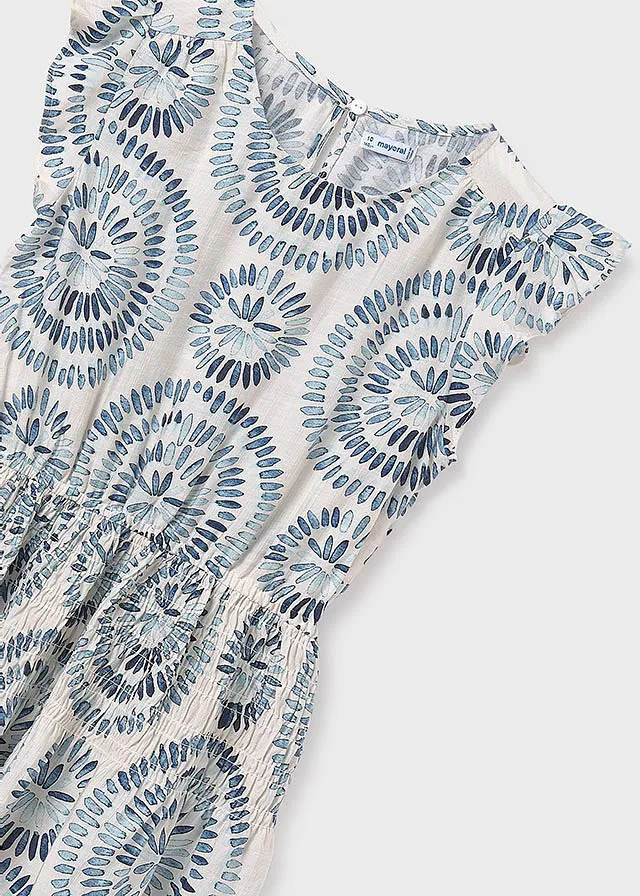 Vestido viscosa estampado