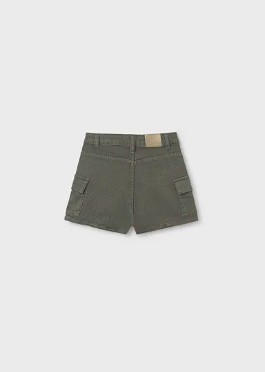 Pantalon corto sarga cargo