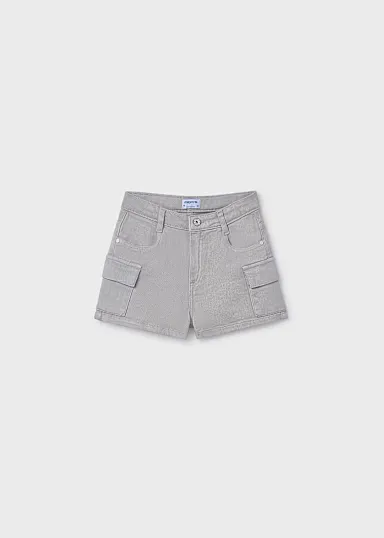 Pantalon corto sarga cargo