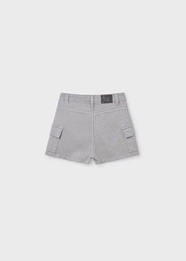 Pantalon corto sarga cargo