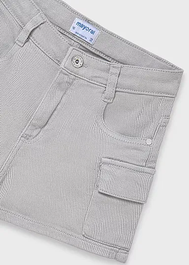 Pantalon corto sarga cargo
