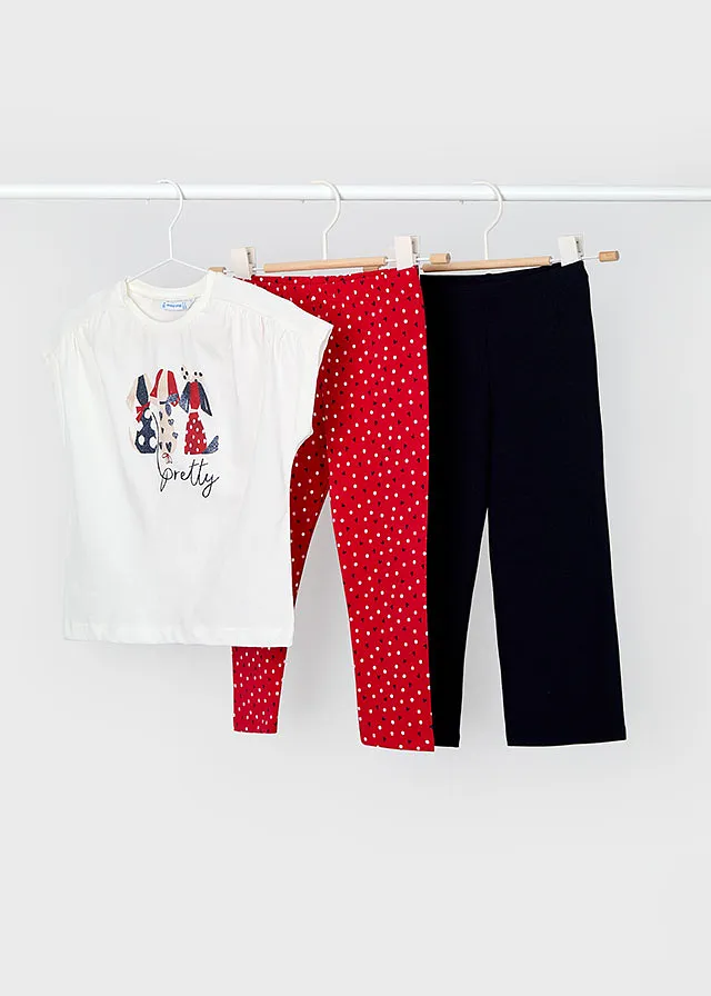 Conjunto 2 leggings tobilleros