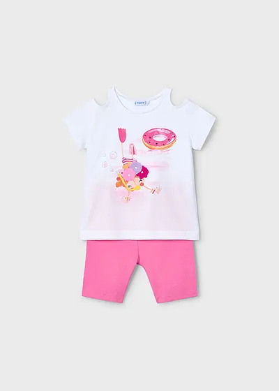 Conjunto leggings ciclista cutout