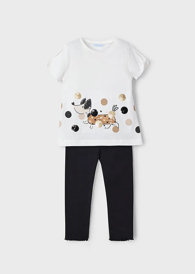 Conjunto leggings tobillo canale
