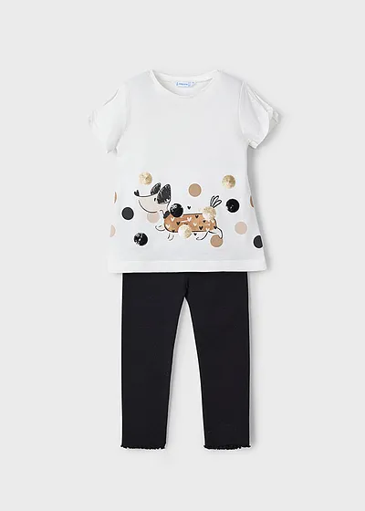 Conjunto leggings tobillo canale