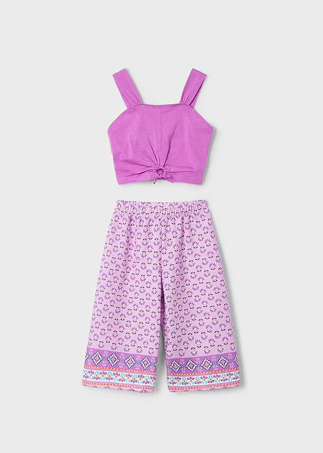 Conjunto Pantalón largo estampado