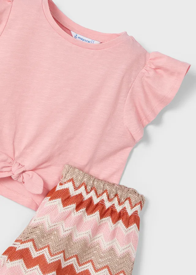 Conjunto short punto fantasía