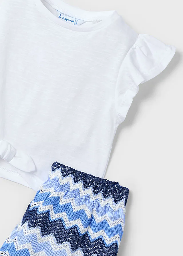 Conjunto short punto fantasía