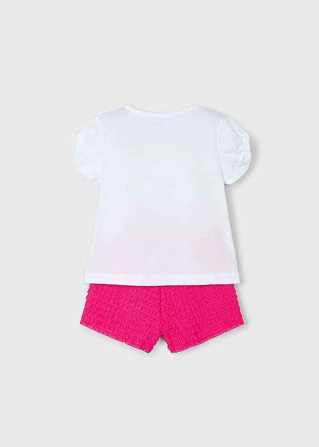 Conjunto short punto fantasía