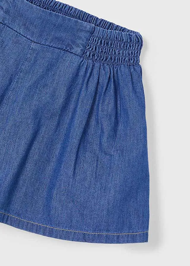 Pantalón corto fluido 86% Algodón 14% Liocel