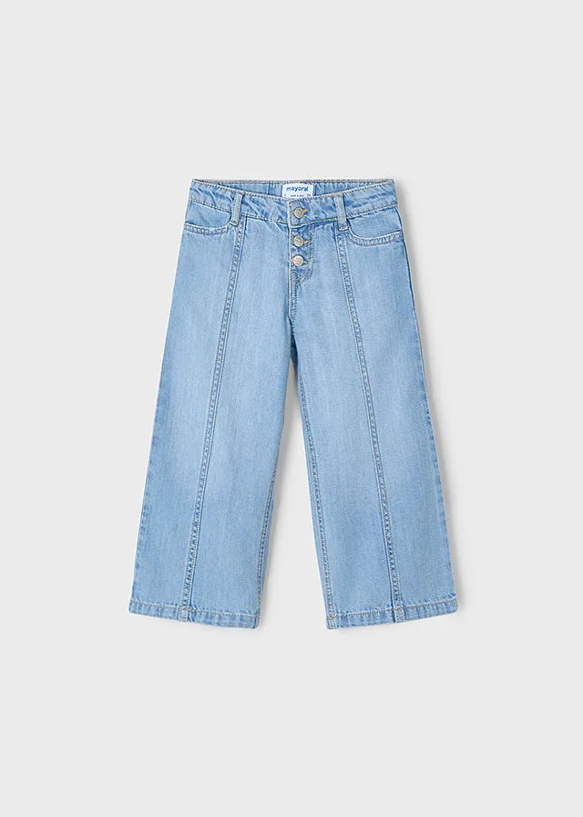 Pantalón largo denim fluido