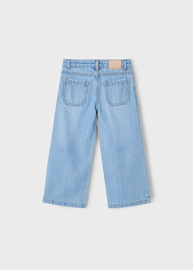 Pantalón largo denim fluido