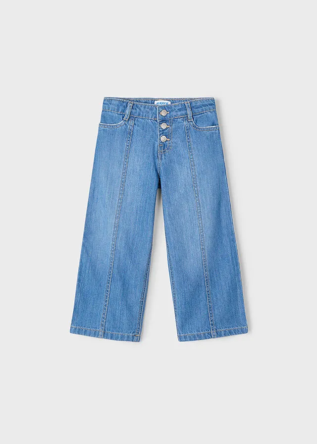 Pantalón largo denim fluido