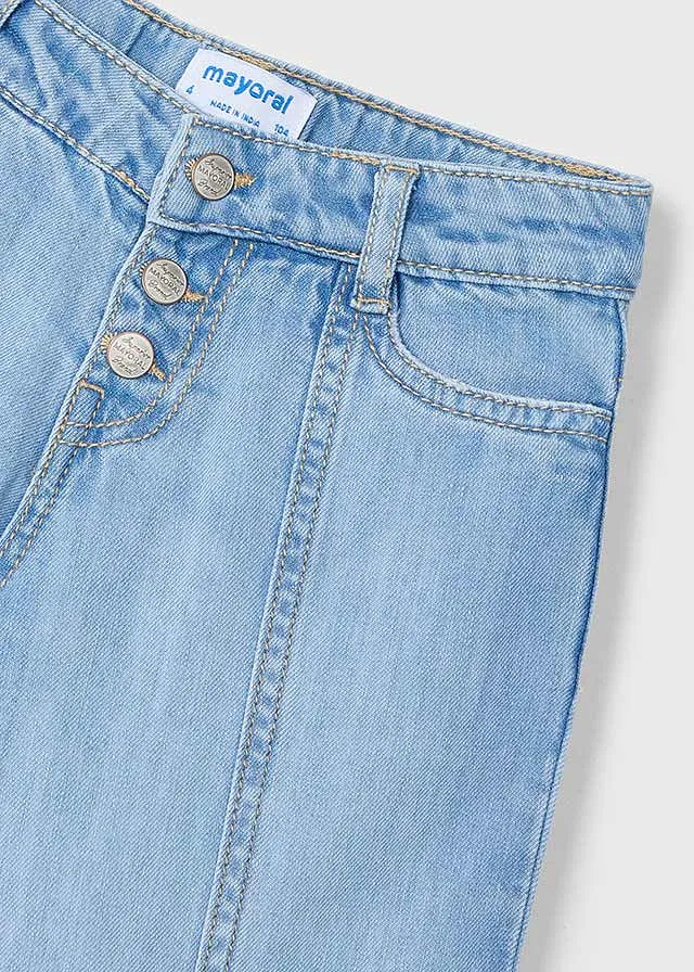 Pantalón largo denim fluido