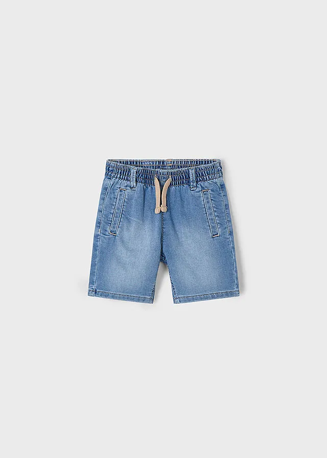 Bermuda soft denim jogger