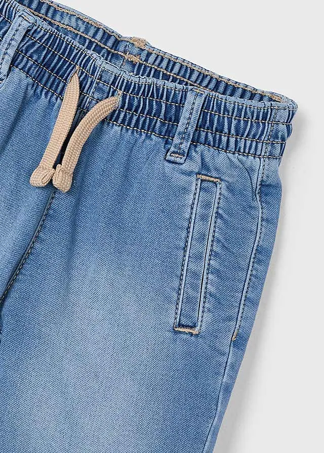 Bermuda soft denim jogger