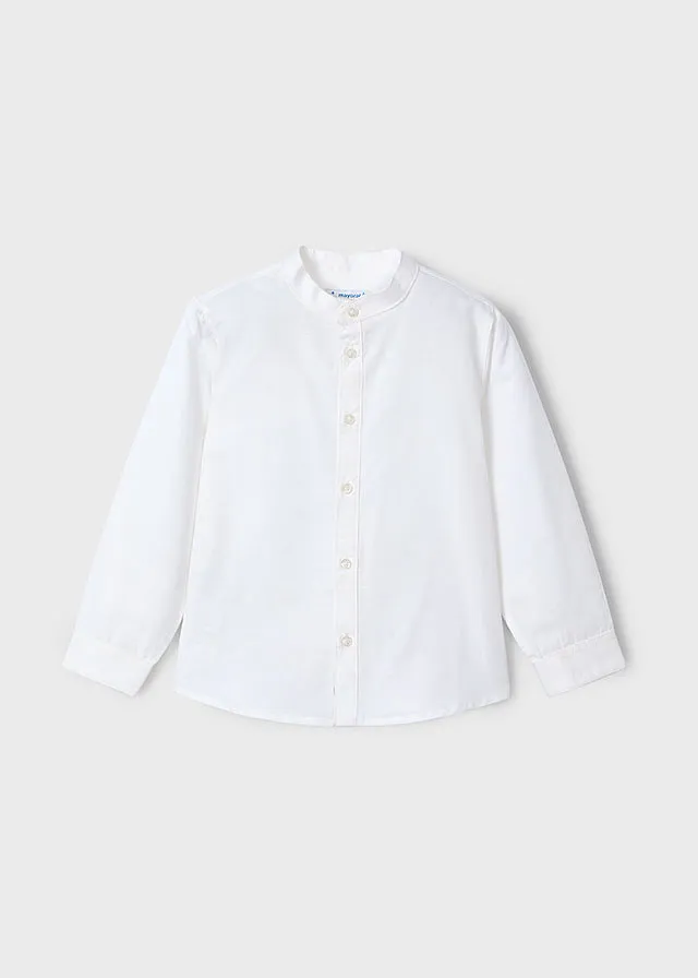 Camisa m/l cuello mao lino