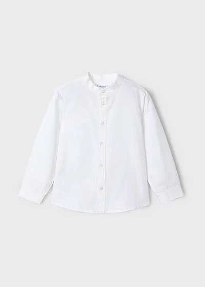 Camisa m/l cuello mao lino