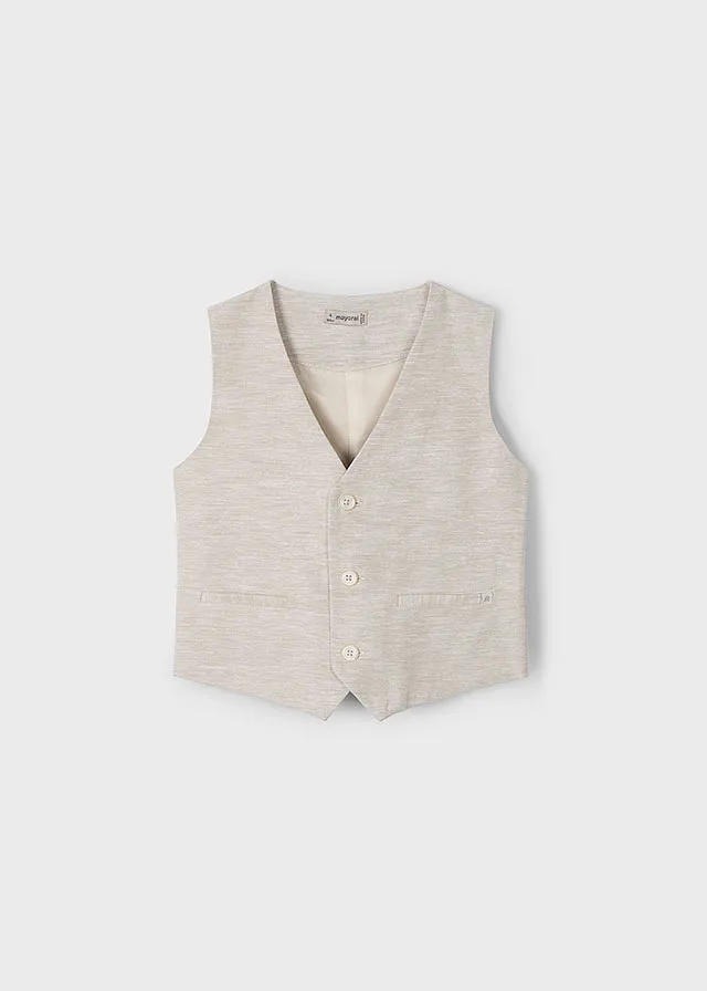 Chaleco lino de vestir