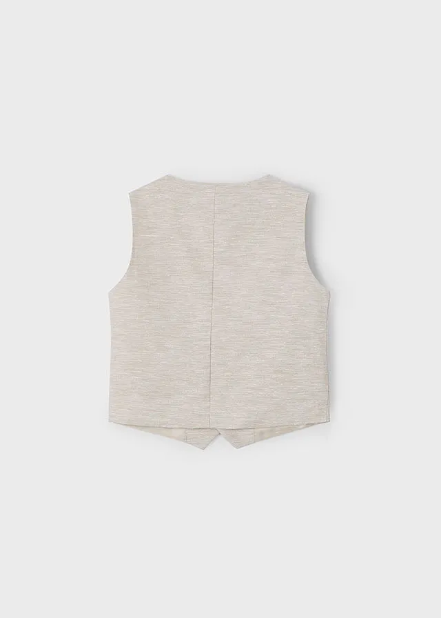 Chaleco lino de vestir