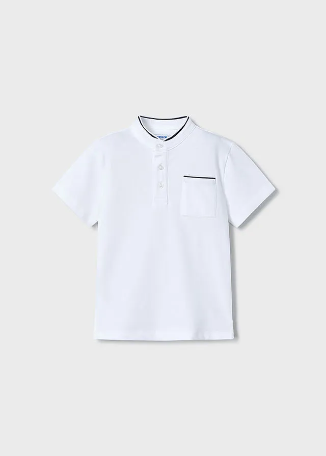 Chemise m/c cuello mao