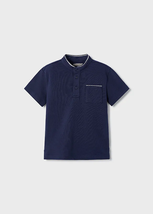 Chemise m/c cuello mao