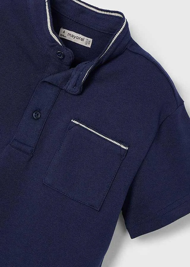 Chemise m/c cuello mao