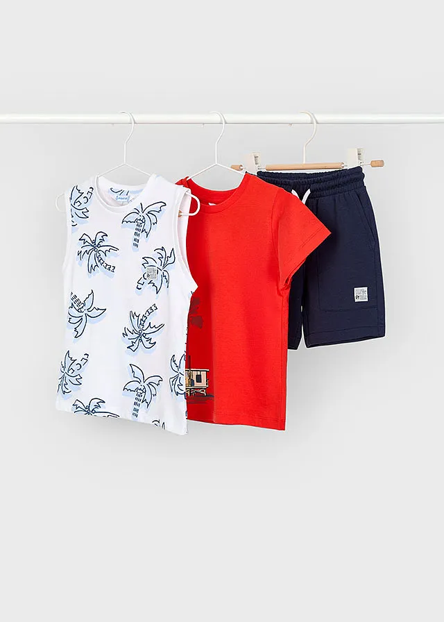 Conjunto Bermuda m/c tirantes