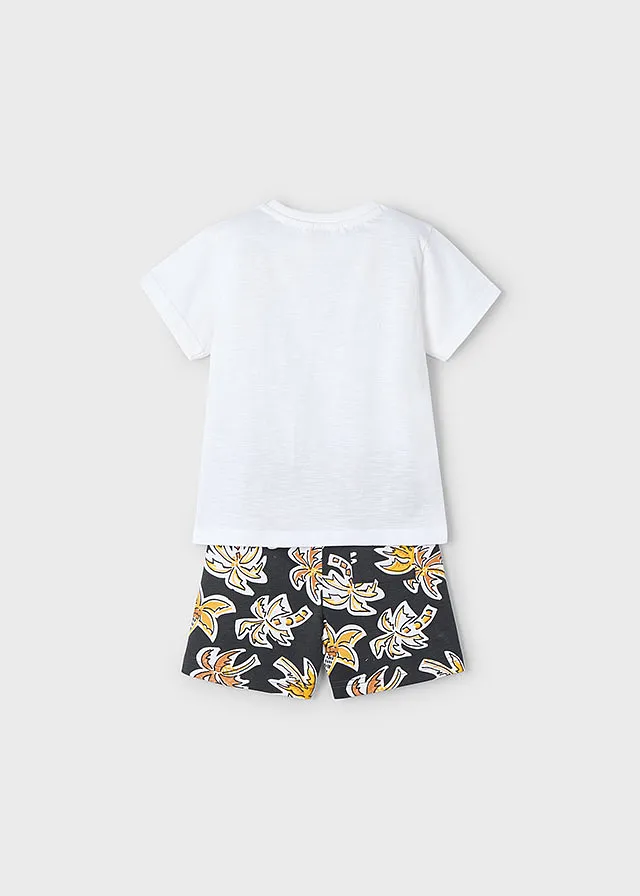 Conjunto punto bermuda estampada
