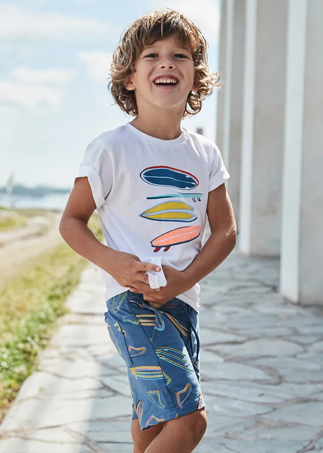 Conjunto punto bermuda estampada