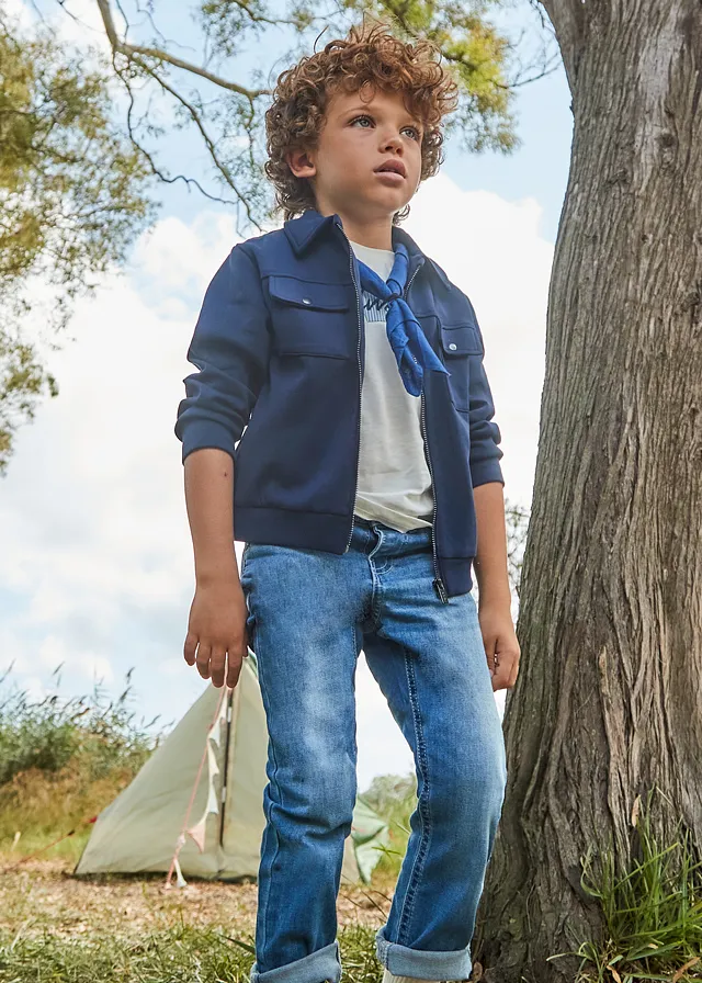 Denim slim fit básico