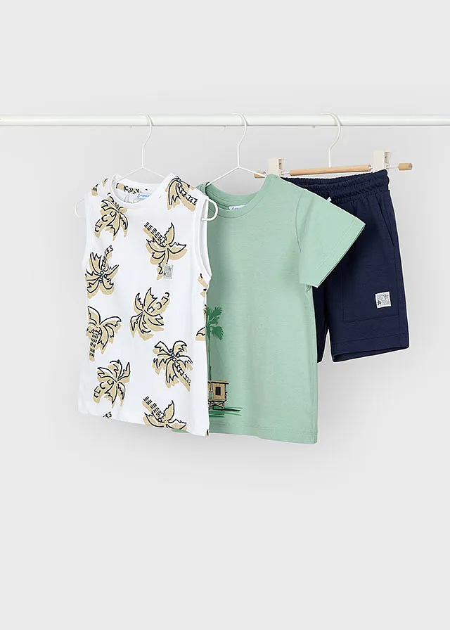 Conjunto Bermuda m/c tirantes