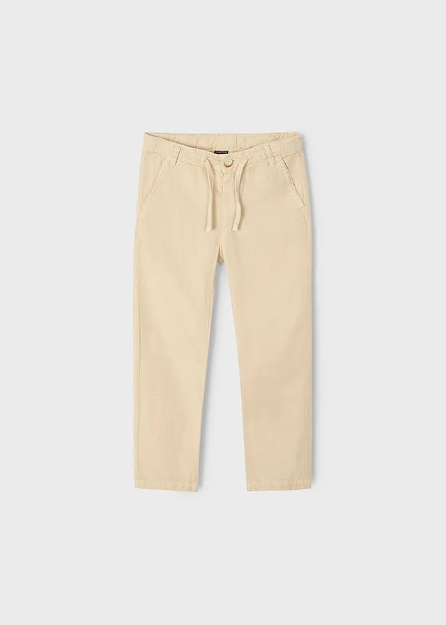 Pantalón lino cordón