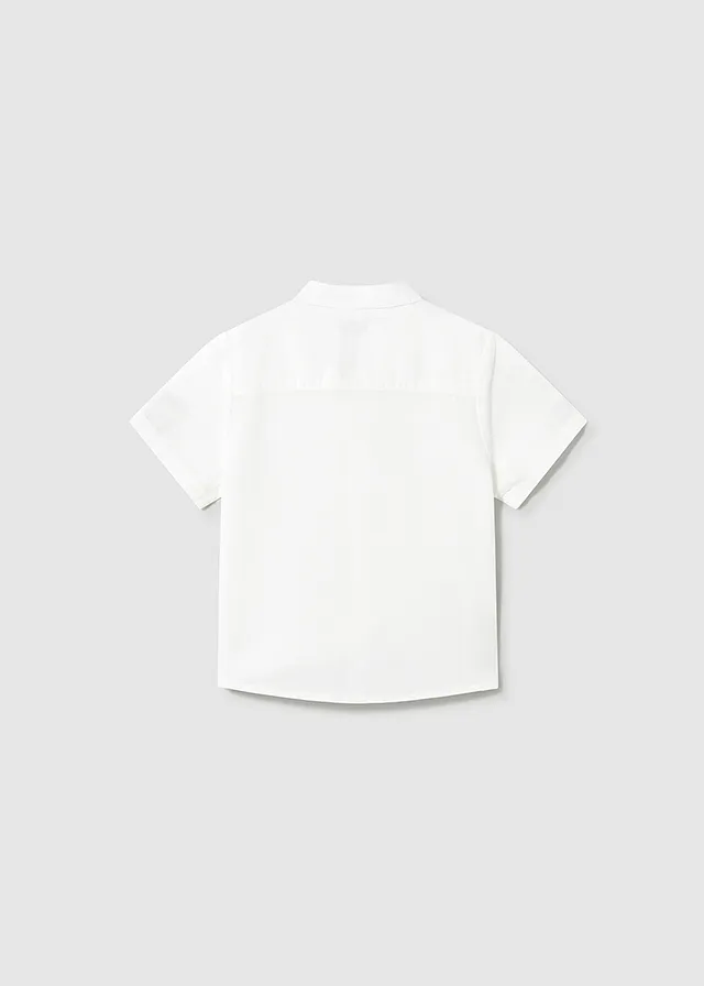 Camisa m/c cuello mao lino