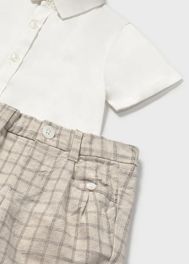 Conjunto bermuda vestir