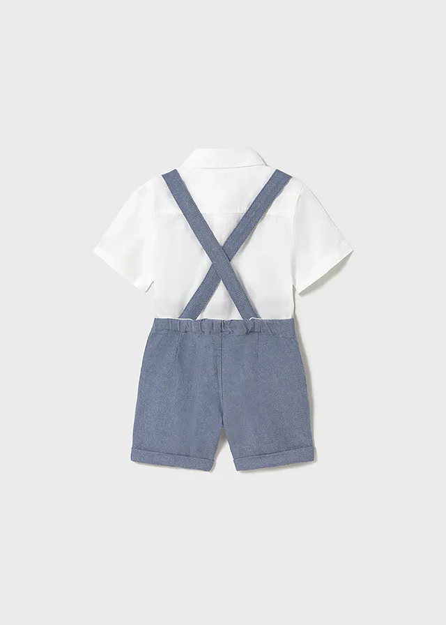 Conjunto bermuda vestir 3 piezas