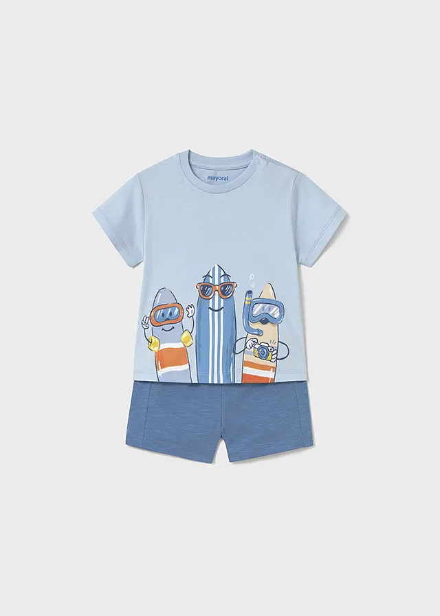 Conjunto short 2 piezas tablas surf