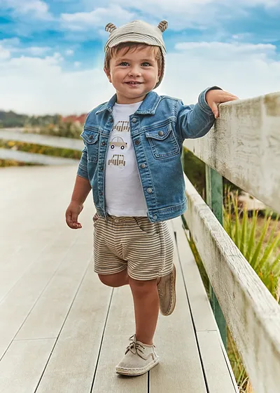 Conjunto short con gorro 3 piezas