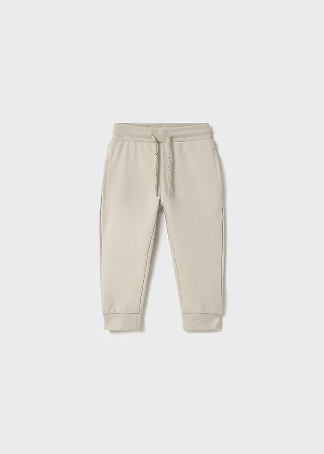 Pantalón felpa básico puños