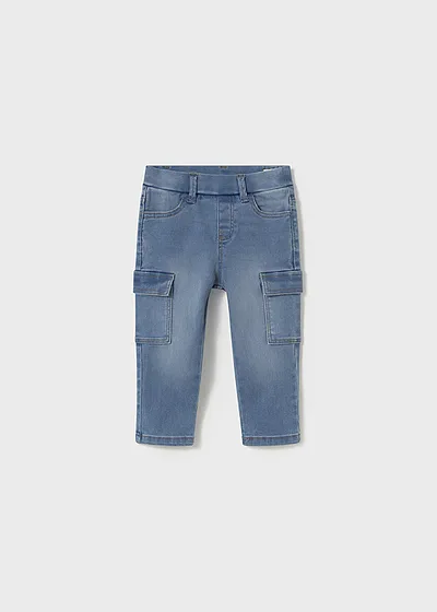 Pantalón denim cargo