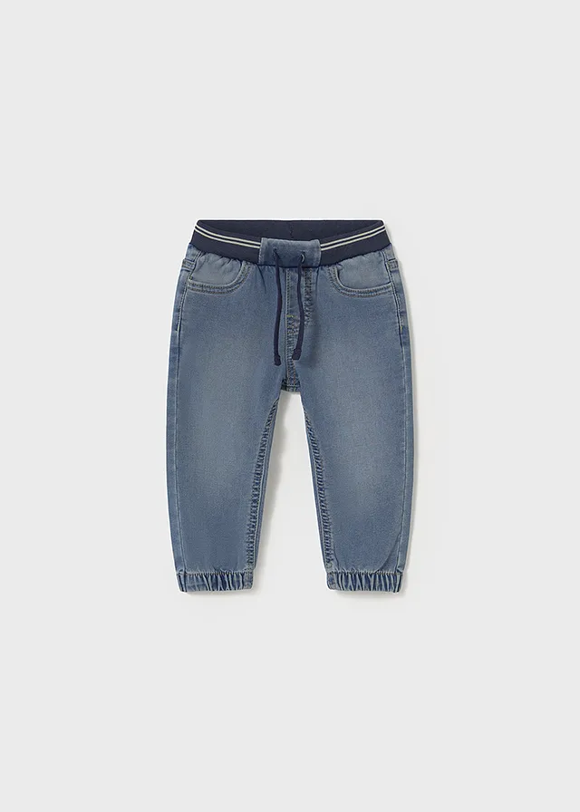 Pantalón soft denim jogger