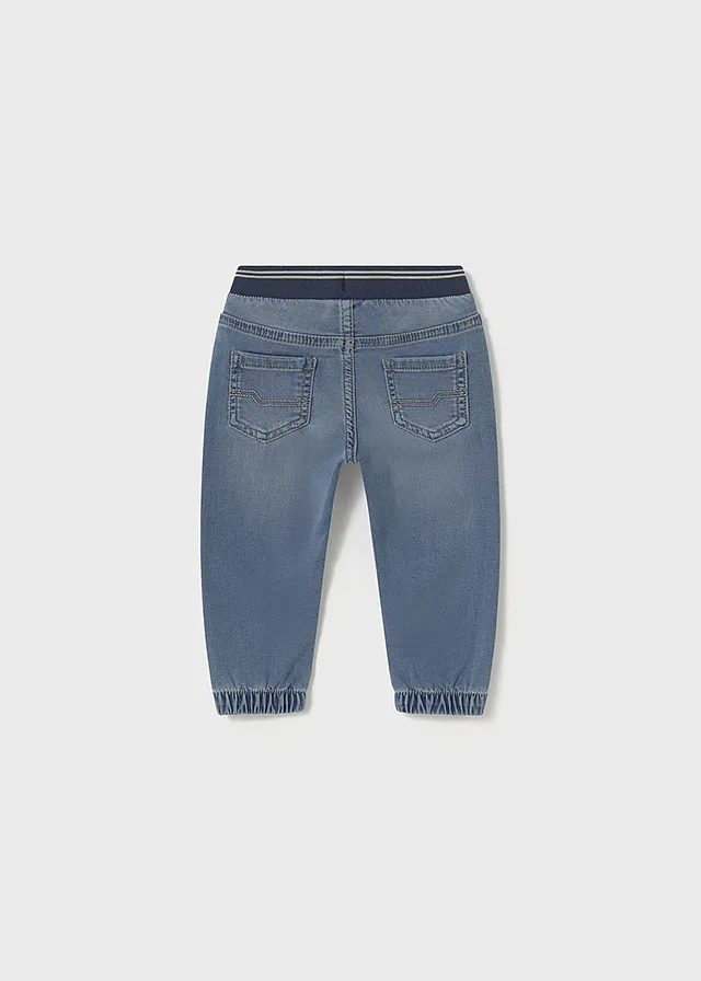 Pantalón soft denim jogger