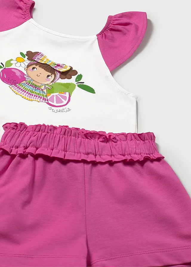 Conjunto short aplique