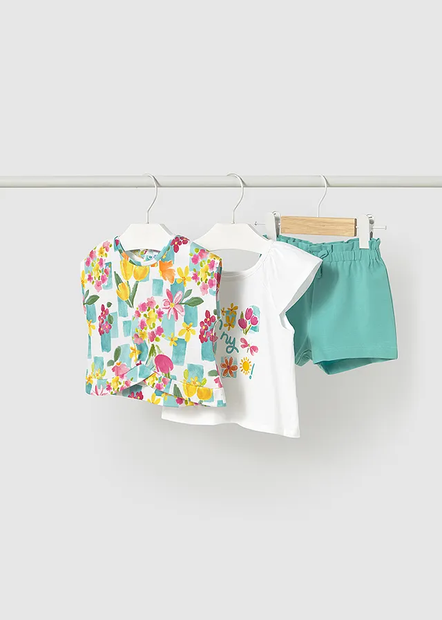 Conjunto short 2 Franelas